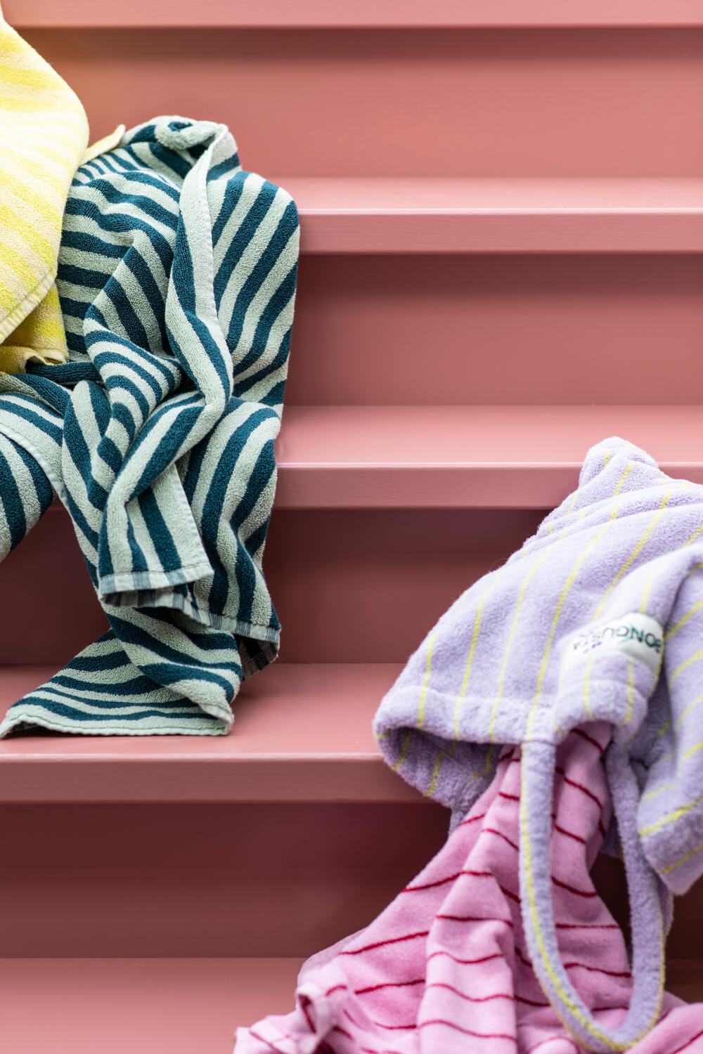 Naram håndklæde - Sea Foam & Deep Teal